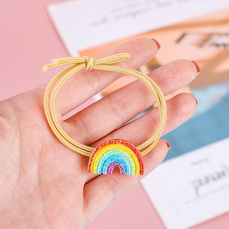 Unicorn Cartoon Kids' Ponytail Holders - Cute Rubber Bands & Hair Ropes