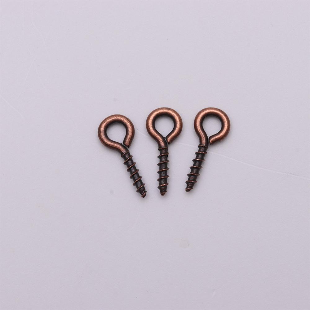 

200pcs Small Tiny Mini Eye Pins Eyepins Hooks Eyelets Screw Threaded Gold Color Clasps Hooks Jewelry Findings For Making DIY 4x8mm