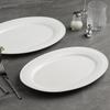 ZISIZ White Oval Serving Plate