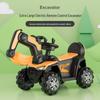 Kids' Ride-On Electric Excavator: Large 4-Wheel Pedal Engineering Toy with Music