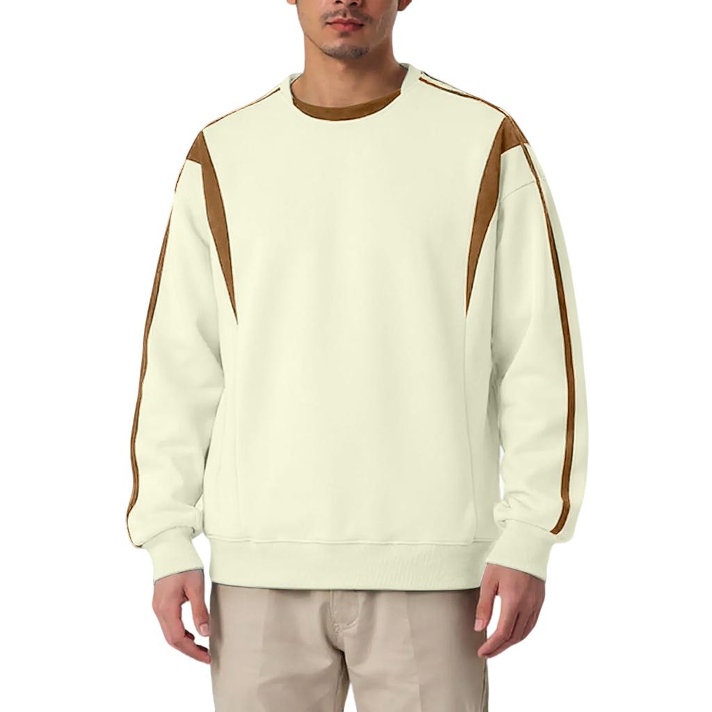 Men's Hoodie Loose Casual Long Sleeved Round Neck