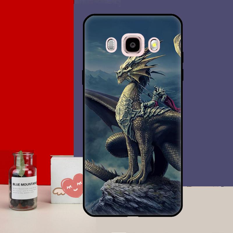 Pouzdro s motivem draka pro Samsung Galaxy J4 J6 Plus 2018 J8 A6 A7 A8 A9 J1 A3 A5 2016 J3 J5 J7 2017 Kryt