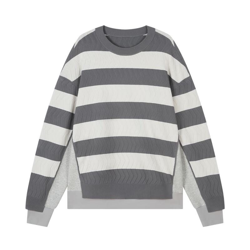 JNBY Men's 2024 Spring Casual Long-Sleeve Knit Sweater