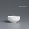 White Jade Kung Fu Small Tea Cup Tea Bowl Master Cup Egg-Shell White Porcelain Cup Jade Porcelain Tea Set Tea Tasting