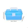 Nail Tools Storage Box Manicure Holder Handheld with Handle Organizer for Travel School Sewing