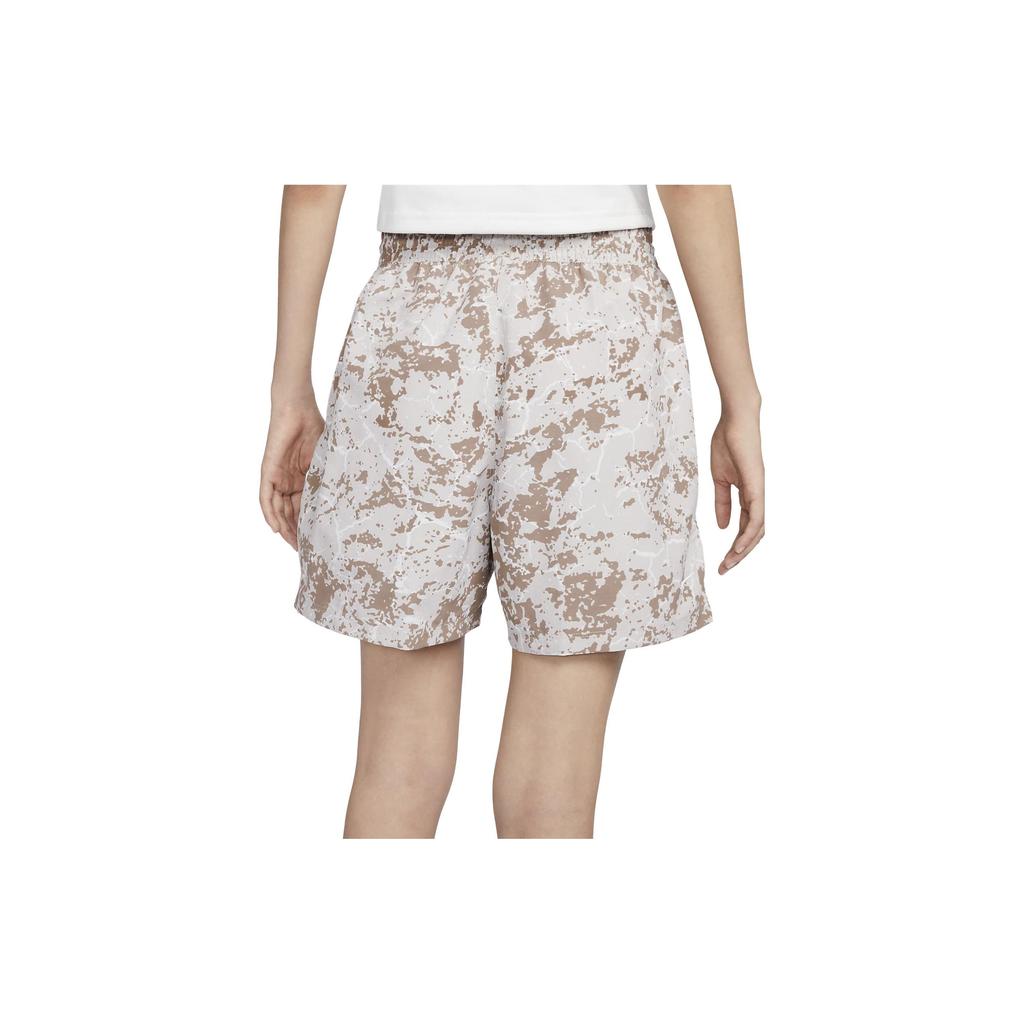 Nike ACG Allover-Print Hochtaillierte Gewebte Lockere Freizeitshorts Damen Unterteile Hell-Eisen-Erz-Grau FB7863-012