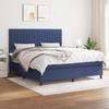 3141951 vidaXL Divan Bed with Mattress Blue 160x200 Cm Fabric