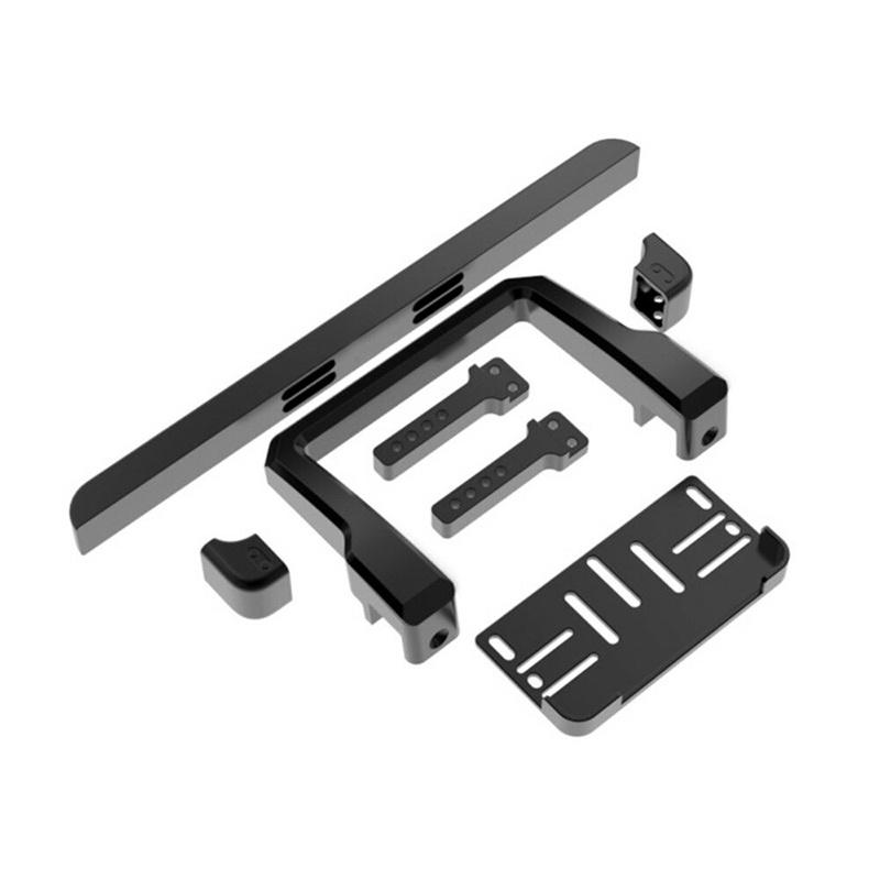 Cnc Aluminum Front Rear Winch Bumper Set For 1/10 Rc Crawler Traxxas Trx-4