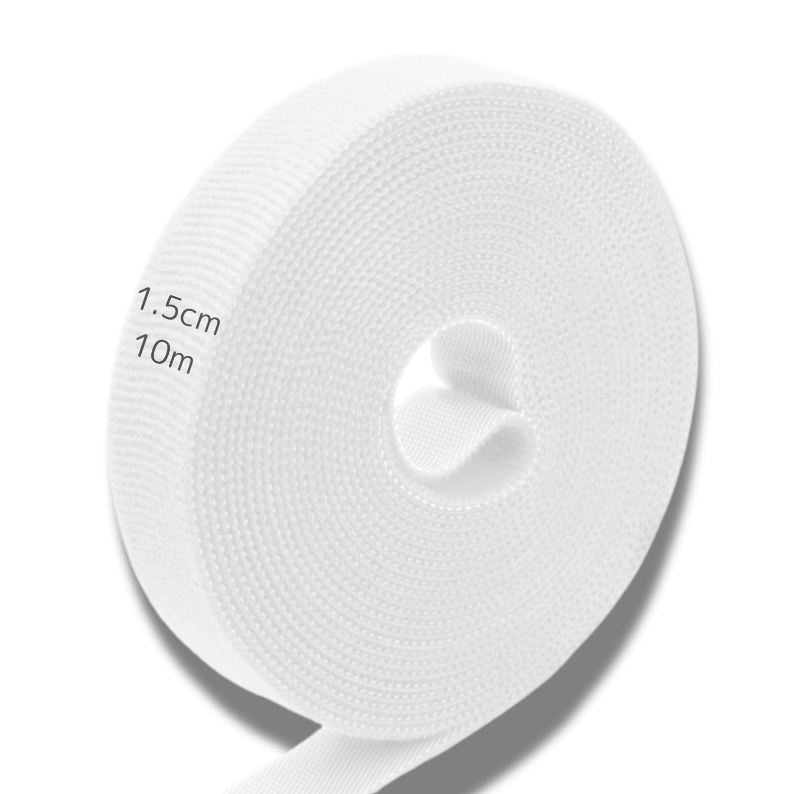 

Binding Magic Width Magic Cable Cable Fixed Wiring Freely Storage Heat Resistant Cord Packaging Tape, Tape, 1.5cm, Band, Band, Belt, White, білий