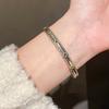 24k Gold Plated Zircon Bracelet For Women Elegant Fashion Jewelry Accessory