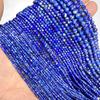 Natural Stone Beads Lapis Lazuli Loose Blue Faceted Small Stone Beads For Jewelry Making DIY Bracelet Earrings Accessories