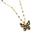 Schmetterling Zirkon Anhänger Halskette: Vielseitiger Damen-Waldstil, Nischen-Designschmuck