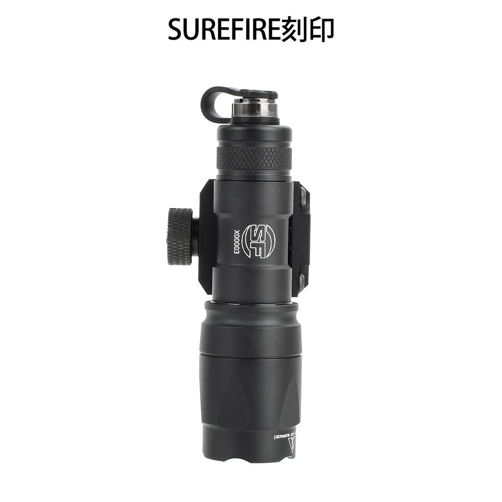 WADSN Surefire M300A Type Scout Flashlight with AXON Type Tactical Remote Switch, 20mm Rail Compatible, 600 Lumens, Airsoft Tactical Light