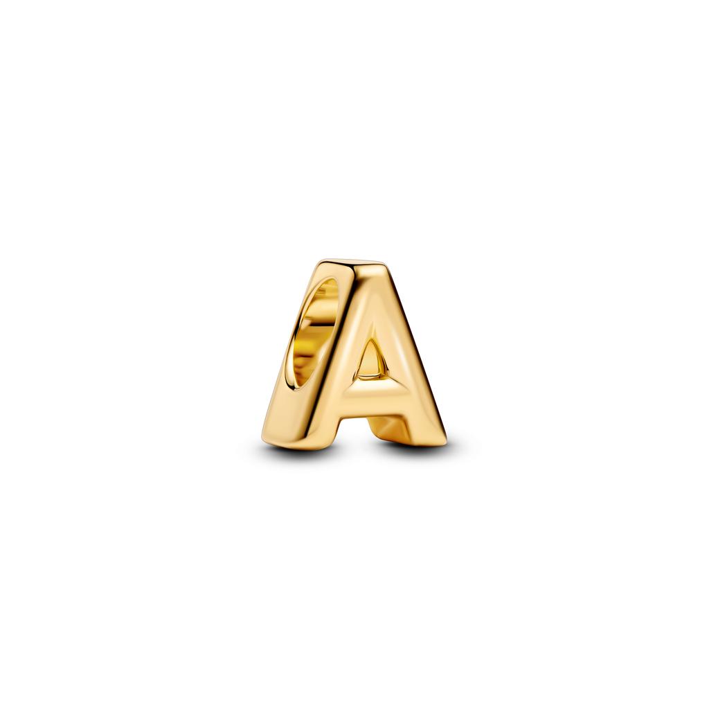 Hot Copper 26 Letters Alphabet AZ Charm Bead Charms Bead Golden Pendant Compatible With Authentic Bracelets Necklaces Do It Yourself Jewellery Women