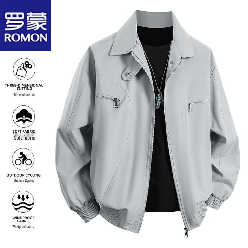 

Romon Men s Casual Lapel Jacket XL