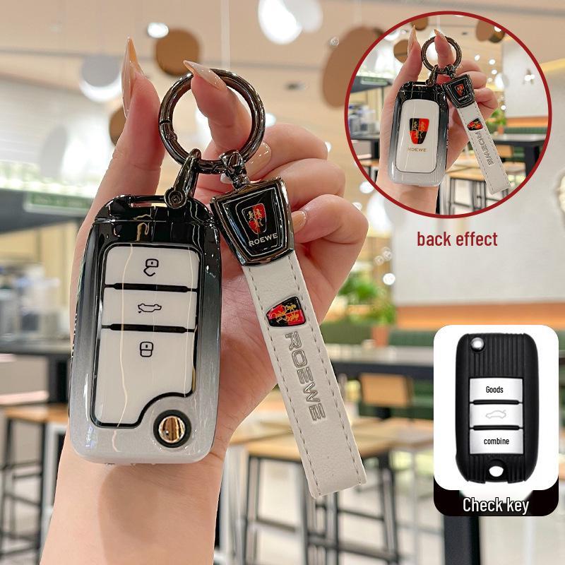 Roewe RX5 Plus Key Case for i5, i6 Max, d7, CLEVER, RX3, iMax8, EI - Metal Car Shell for New Models