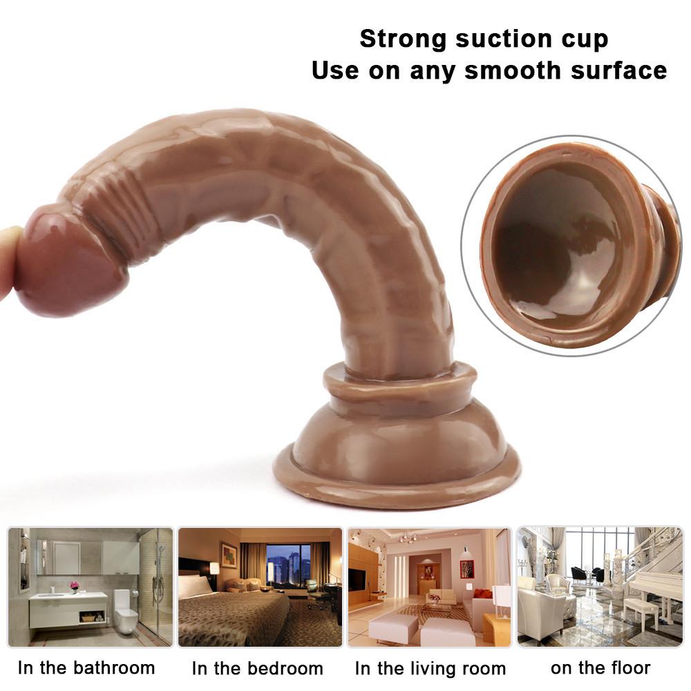 Realistické dildo pro ženy Muži Soft Jelly přísavka Penis Anální anální kolík Crystal Dildo Erotické hračky Penis Dick Dildos pro anální