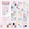 120 Sheets Per Pack Scrapbook Paper Korean-Style M5 Series Minimalist Color-Themed Planner Collage Backgrounds