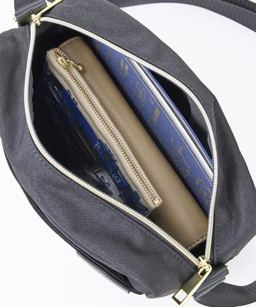 Water-repellent Shoulder Bag with 5 Pockets