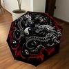 1PC Dragon Yin Yang Automatic Open/Close Umbrella with Windproof, 8-Rib Sturdy Canopy, Durable Ribs, Fashionable Design, Outdoor Accessory, Fun Prin,