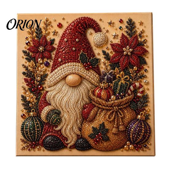 Artistic Relaxation Activities Christmas Faux Pearl Art Kit, Tree Wreath Painting DIY Craft Projects Sparkling Diamond Kit for Adults, Holiday