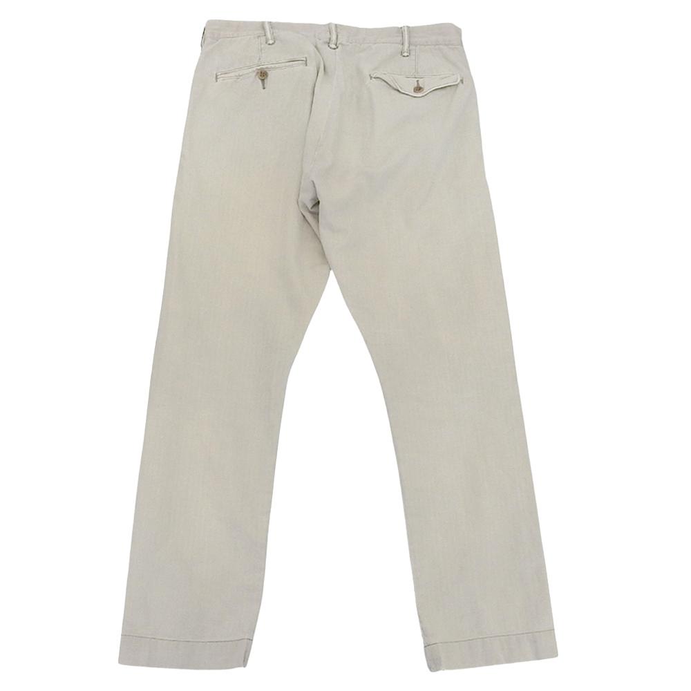 RRL Men's Light Gray Cotton Button Fly Pants, Size 32x30 Bottoms 32x30 Light grayUsed