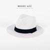 Panama straw hat summer men's tide travel vacation beach hat sun protection men's sun hat gentleman's top hat