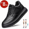 Scarpe da Ginnastica con Zeppa in Pelle Taglia Grande 47 Uomo Comode Traspiranti Scarpe Casual Soletta Rialzante 8cm Rialzo Scarpe da Uomo
