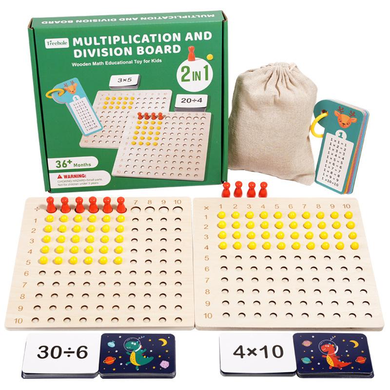 

Math Multiplication Board Montessori Wooden Toys Kids Preschool Learning Educational Board Game Toys For Counting Teaching Aids