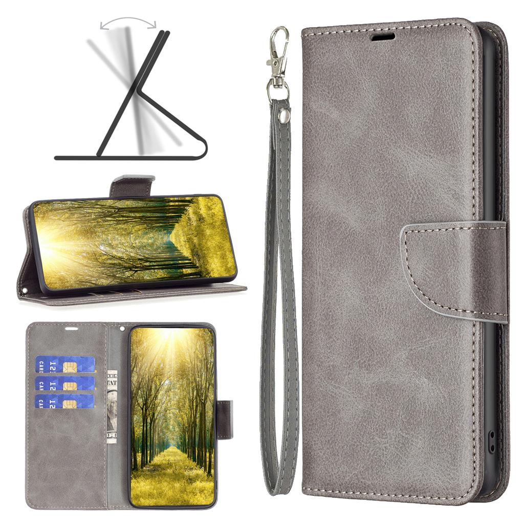 For Xiaomi Redmi Note 12 Pro 5G/Note 12 Pro Speed 5G/Poco X5 Pro 5G Case Smooth Leather Wallet Stand Mobile Phone Cover with Strap