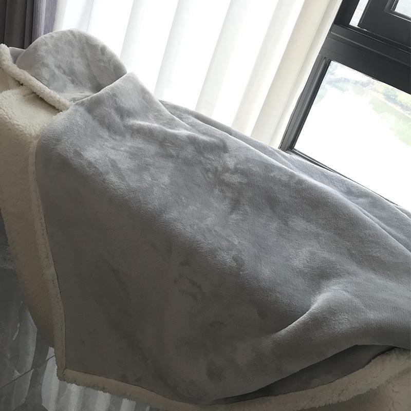 Extra Large Baby Velvet Nap Blanket & Hooded Cape - Thick, Cozy Autumn/Winter Shawl