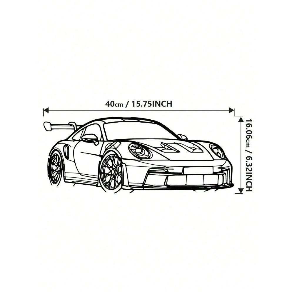 

Metal Car Wall Art Christmas Decor 40x16cm Creative Modern Home Gift for Car Lovers Birthday Present TY7161