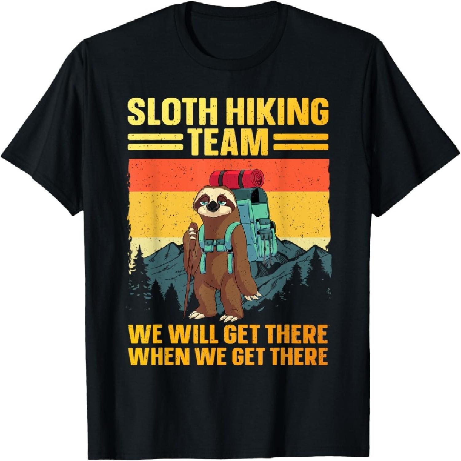 Funny Hiking Themed For Men Women Kids Hiker Hike Gag Hiking T-Shirt S