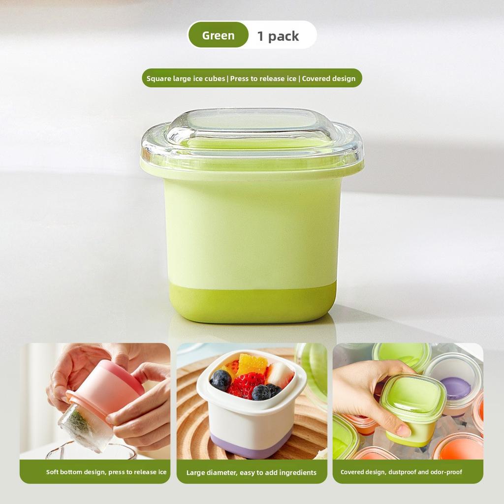 Food-grade Press-freeze Household Summer Refrigerator Ice Cube Tray