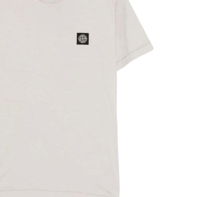 STONE ISLAND Crew Neck Short Sleeve Solid T-Shirt Men Tops L1S152100027S0013-V0061
