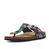 Fashion New Summer Cork Slippers Shoe Women Casual Mixed Color PU Flip Flops Holiday Beach Slides Flat With Plus Size 35-45