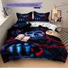 3pcs GhostWolf Art Print Home Decor Bedding Set-Universal Three-Piece Suit for Bedroom, Guest Room, Living Room, Hotel-Perfect Gift for Fans