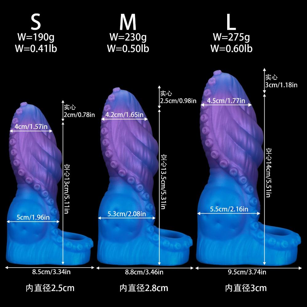 Liquid Silicone Cock Ring - Stretchy Penis Ring for Men, Enhances Pleasure & Erection, Realistic Wearable Male Toy