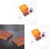 Sandalwood Doublesided Diamond Knife Sharpener With Nonslip Base For Kitchen Use
