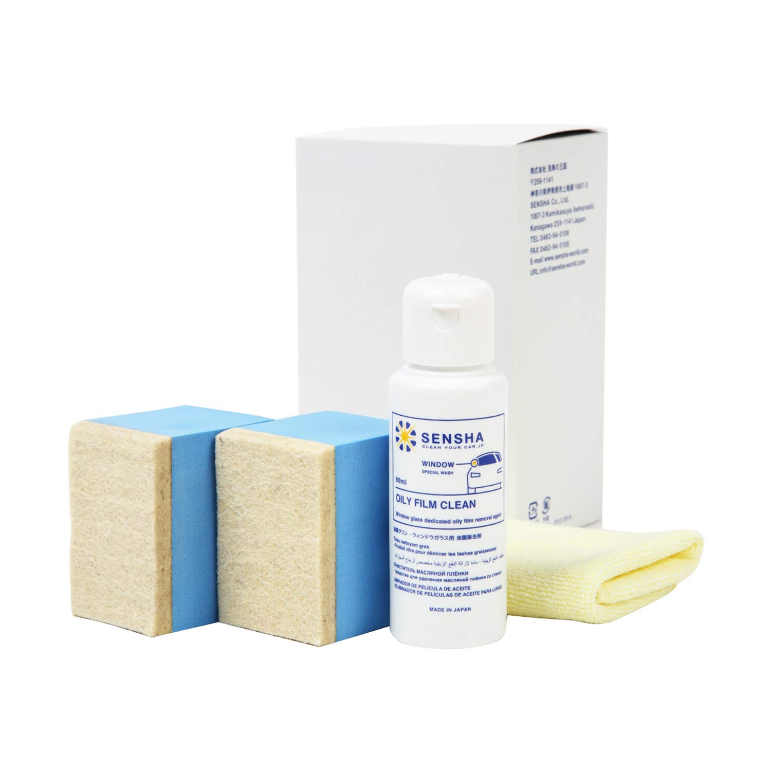 

Car Wash Kingdom Средство для ухода за стеклами автомобиля Водоотталкивающее покрытие Пленка Масляная пленка Очистка 819 & (Маслоотделитель)