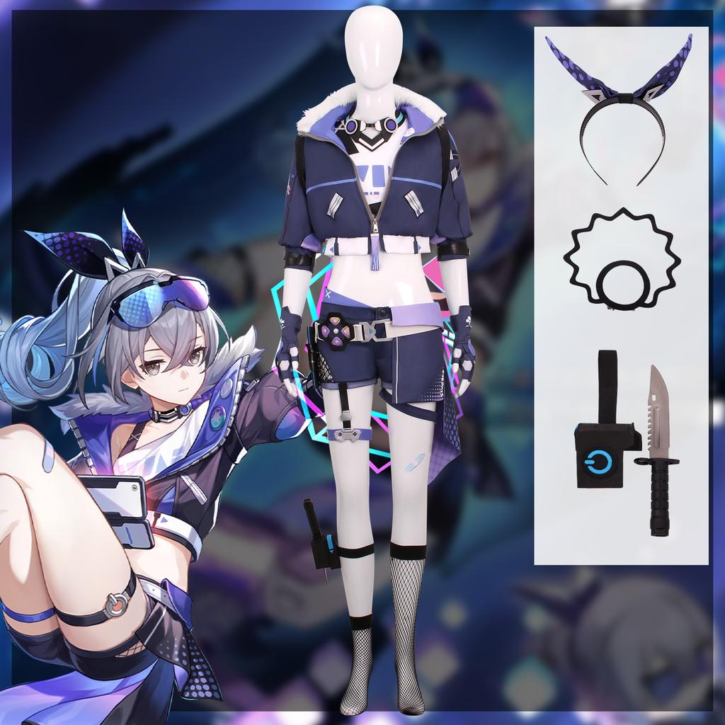 Game Honkai:Star Rail Silver Wolf Cosplay Costume Uniform Halloween Carnival Party Christmas Play Role Clothes Clothing