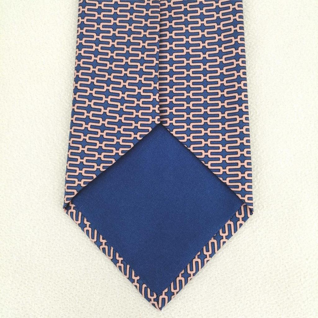 Used HERMES pinkblue tie