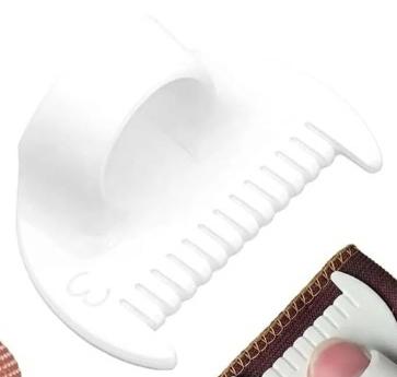 Edge Stitch Lock and Thread Gauge with Thumb Guide for Measuring Edge Folds and Professional Sewing  Tools  for  Crafts