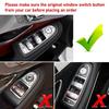 TTCR-II Interior Window Glass Lift Switch Button for Mercedes C Class W205 2015-2021 and GLC Class 2016-2022, 1 Pc Front Left Window Control Power
