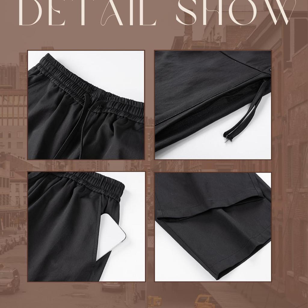 Inkpoo Wide Leg Loose Plus Sizes L Men's Pants, Fall/Winter Pants, Easy-to-Wear, Casual, Stylish, Fit, Simple, Available, Popular, Tops, Gray,