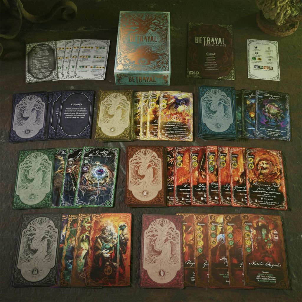 Betrayal of Lost Souls Deck Card Game Secret Game Ages Players Average 20 Minutes Cooperative Strategy Game Tarot-Inspired Role-Playing 12+ 3-5