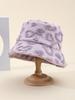 Love Plush Bucket Hat Three-dimensional Printing Pot Hat Men and Women with The Same Thickened Warm Versatile Hat