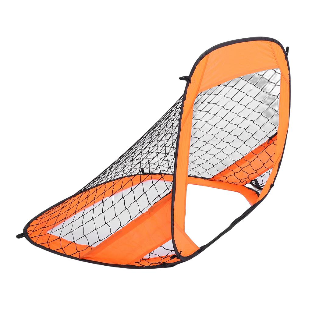 Soccer Net Oxford Cloth Polyester Portable Foldable Soccer Goal with Stainless Steel Ground Pegs Strong Rods for Kids