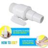 Válvula de Bomba de Piscina 1.5-1.25 Polegadas Válvula de Esfera de 2 Vias Classificação de Pressão 50 PSI Regulação do Fluxo de Água Válvula de Piscina para Piscinas Filtros Skimmers