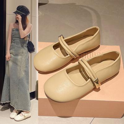 Soft-soled Mary Jane Shoes Women's Spring Versatile Single Shoes Shallow Mouth Retro Granny Shoes